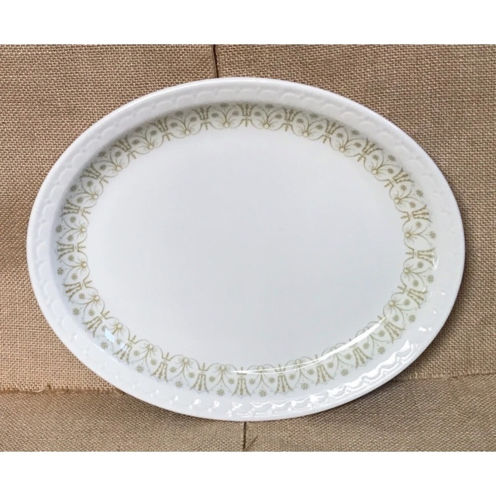 Vintage Syracuse China Classic Bronze Econoline Oval Platter Restaurant Ware